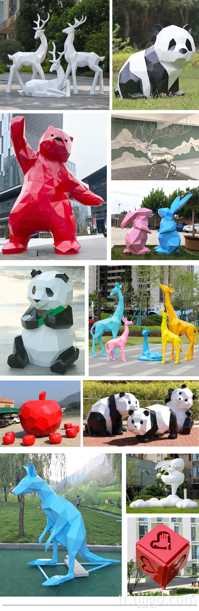 Geometric Animal Sculpture